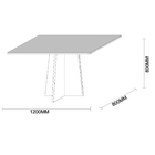 Mesa De Jantar Com 4 Lugares 1 20 Com Tampo De Madeira Canto