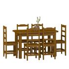 Mesa De Jantar Com 6 Cadeiras Madeira Maciça 160cm Imbuia Pér