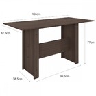 Mesa De Jantar Com 6 Cadeiras Milano Amendoa Savana Poliman M