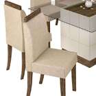 Mesa De Jantar Com 8 Cadeiras Holanda - Mobisul - Branco Off