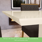 Mesa De Jantar Com Tampo Em Mdf 120cm Alana Casa 812