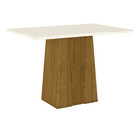 Mesa De Jantar Com Tampo Mdf Canto Reto 120cm Elisa Henn