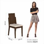 Mesa De Jantar Com Vidro 4 Cadeiras Aveiro Imbuia/off White/b