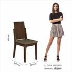 Mesa De Jantar Com Vidro 4 Cadeiras Aveiro Imbuia/off White/c