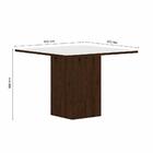 Mesa De Jantar Com Vidro 4 Cadeiras Aveiro Imbuia/off White/c