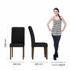 Mesa De Jantar Com Vidro 4 Cadeiras Sícilia Imbuia/preto/pret