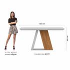 Mesa De Jantar Com Vidro Sícilia 6 Cadeiras Cinamo/off Wh/ter