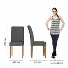 Mesa De Jantar Com Vidro Suiça 4 Cadeiras Cinamomo/off Whi/ci