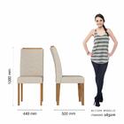 Mesa De Jantar Com Vidro Suiça 4 Cadeiras Cinamomo/off Whit/b