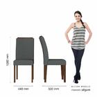 Mesa De Jantar Com Vidro Suiça 4 Cadeiras Imbuia/preto/cinza