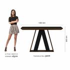 Mesa De Jantar Com Vidro Suiça 4 Cadeiras Imbuia/preto/terrac