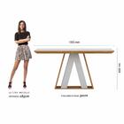 Mesa De Jantar Com Vidro Suiça 6 Cadeiras Cinamom/off White/b