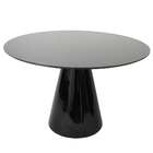 Mesa De Jantar Cone 140 Cm Laqueada - Preto