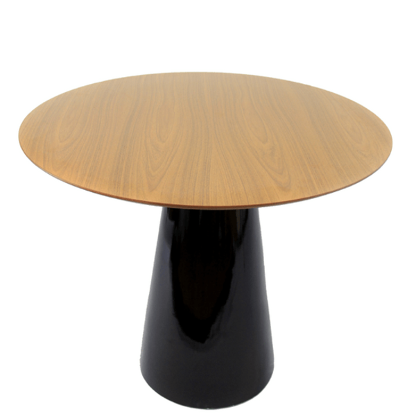 Mesa De Jantar Cone 90 Cm Freijó - Preto