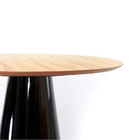 Mesa De Jantar Cone 90 Cm Nogueira - Preto