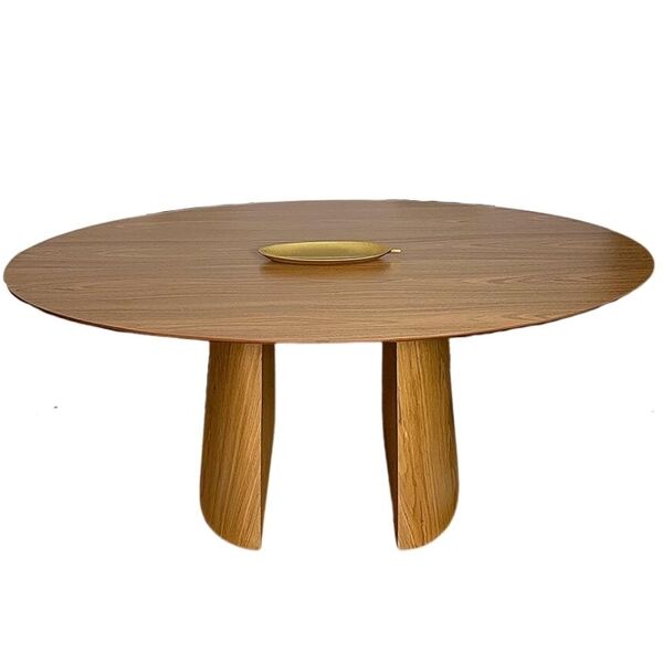 Mesa De Jantar Cone Duo Oval 235x122cm Base Freijó Tampo Frei