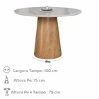 Mesa De Jantar Cone Off White