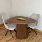 Mesa De Jantar Cone Orgânica Tríon Redonda 90x93 Cm Pau Ferro