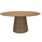 Mesa De Jantar Cone Oval 120x80 Cm Tampo Antíqua Base Fibra S