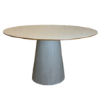 Mesa De Jantar Cone Oval 180x100 Cm Tampo Laca + Vidro Base L
