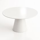 Mesa De Jantar Cone Redonda 130 Cm Laca - Branco