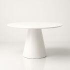 Mesa De Jantar Cone Redonda 140 Cm Laca - Branco