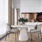 Mesa De Jantar Cone Redonda 140 Cm Laca - Branco