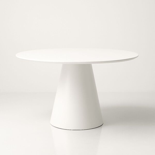 Mesa De Jantar Cone Redonda 150 Cm Laca - Branco