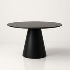 Mesa De Jantar Cone Redonda 150 Cm Laca - Preto
