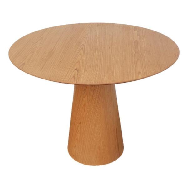 Mesa De Jantar Cone Redonda 150 Cm Madeira Freijó