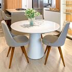 Mesa De Jantar Cone Redonda 90 Cm Laca - Branco