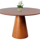 Mesa De Jantar Cone Redonda Em Madeira Curupixá - 1 40m