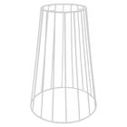 Mesa De Jantar Cone Redonda Raiada 1 00m Com Tampo De Madeira