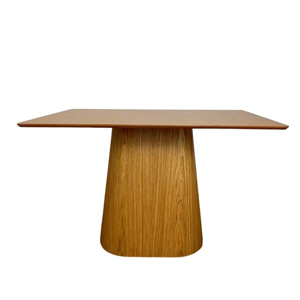 Mesa De Jantar Cone Retangular 140x90 Cm Base Oval Freijó Tam