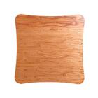 Mesa De Jantar Copa Quadrada Castanho Com Metal Grafite 90cm