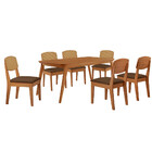 Mesa De Jantar Copper 180cm Tampo Canto Copo Mdf Laminado Com