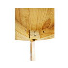 Mesa De Jantar Cozinha Madeira Maciça Envernizada Redonda 100