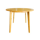 Mesa De Jantar Cozinha Madeira Maciça Envernizada Redonda 100