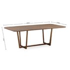 Mesa De Jantar Dália 220x110cm  Amêndoa