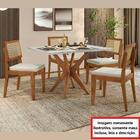 Mesa De Jantar De 4 Lugares Donna 120 Cm Mel Natural/off Whit