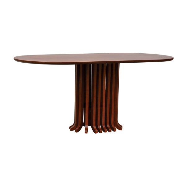 Mesa De Jantar Denver Tampo Oblongo 180x90cm Amêndoa