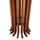 Mesa De Jantar Denver Tampo Redondo Ø100 Amêndoa/preto