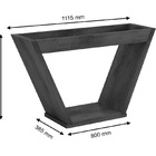 Mesa De Jantar Diamante Com 6 Cadeiras Cinamomo Black Com Ave