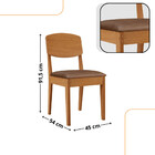 Mesa De Jantar Diane 120cm Tampo Mdf Laminado Com 4 Cadeiras