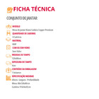 Mesa De Jantar Diane 120cm Tampo Mdf Laminado Com 4 Cadeiras