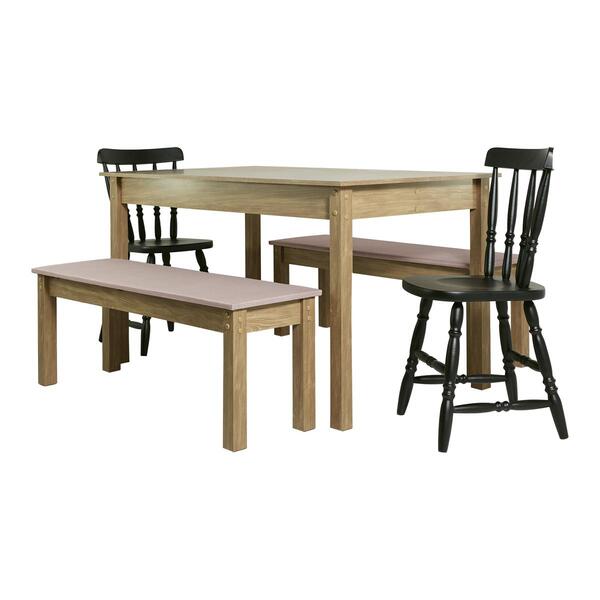 Mesa De Jantar Ditália 2bancos 2cad Ja-220+ja-225