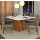 Mesa De Jantar Dj Móveis Paris 1400x1400 8 Cadeiras Sara