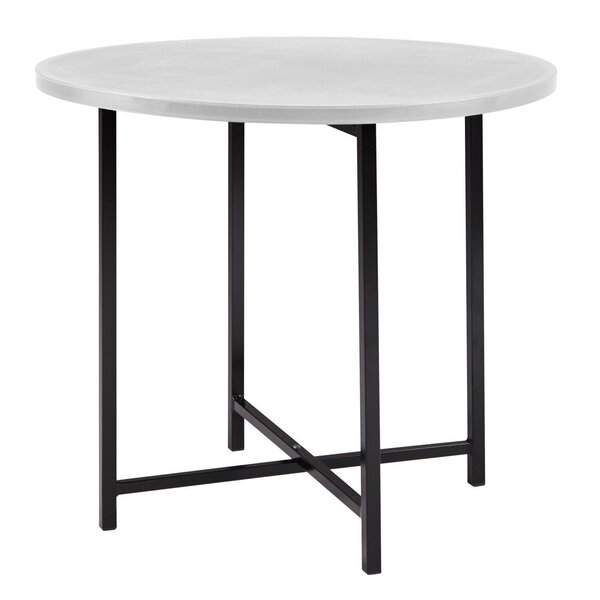 Mesa De Jantar Dobrável Redonda 86cm Com Base De Aço Pop Pret