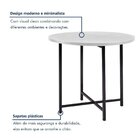 Mesa De Jantar Dobrável Redonda 86cm Com Base De Aço Pop Pret