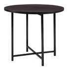 Mesa De Jantar Dobrável Redonda 86cm Com Base De Aço Pop Preto
